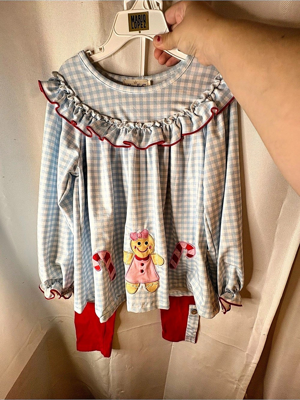 Marie Nicole Kids Gingham Matching Set